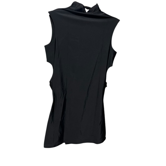 Buci Turtleneck Mini Dress in Black - Picture 4 of 7